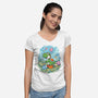 Yoshi Meadow-Womens-V-Neck-Tee-Millersshoryotombo