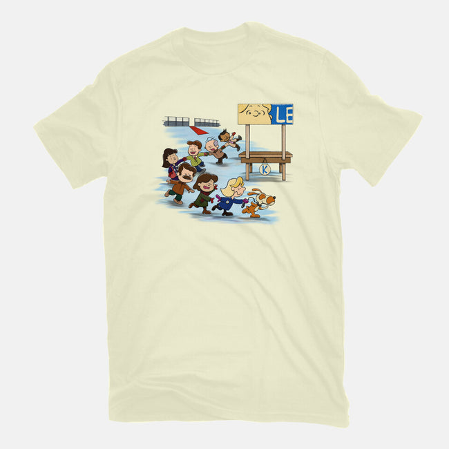 Get On Your Feet-Mens-Premium-Tee-DrawnByBryan