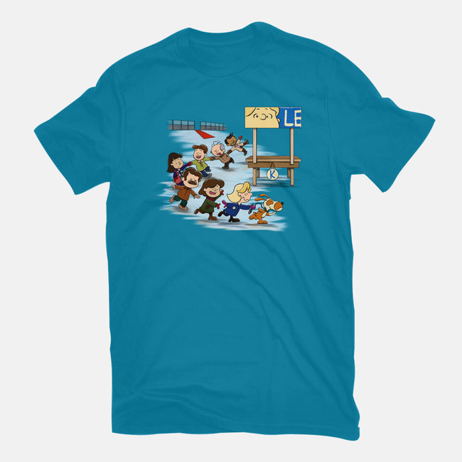 Get On Your Feet-Womens-Basic-Tee-DrawnByBryan