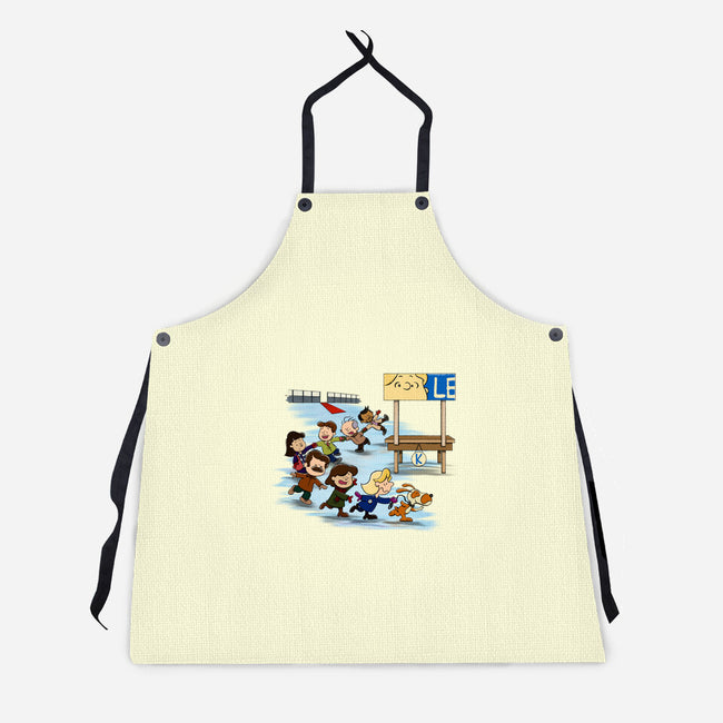 Get On Your Feet-Unisex-Kitchen-Apron-DrawnByBryan