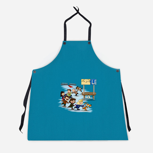 Get On Your Feet-Unisex-Kitchen-Apron-DrawnByBryan