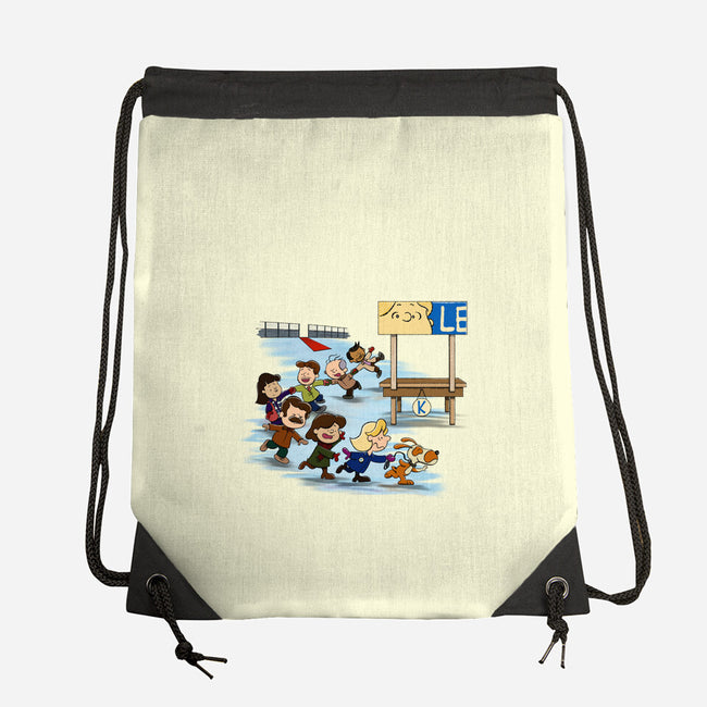 Get On Your Feet-None-Drawstring-Bag-DrawnByBryan