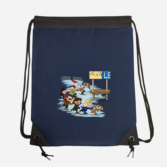 Get On Your Feet-None-Drawstring-Bag-DrawnByBryan