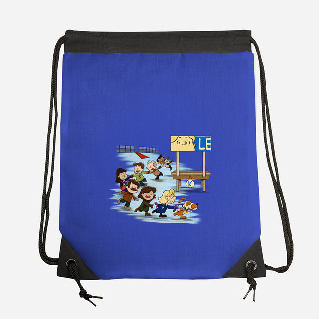 Get On Your Feet-None-Drawstring-Bag-DrawnByBryan