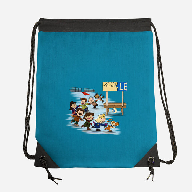 Get On Your Feet-None-Drawstring-Bag-DrawnByBryan