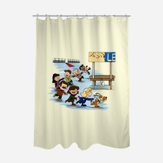 Get On Your Feet-None-Polyester-Shower Curtain-DrawnByBryan