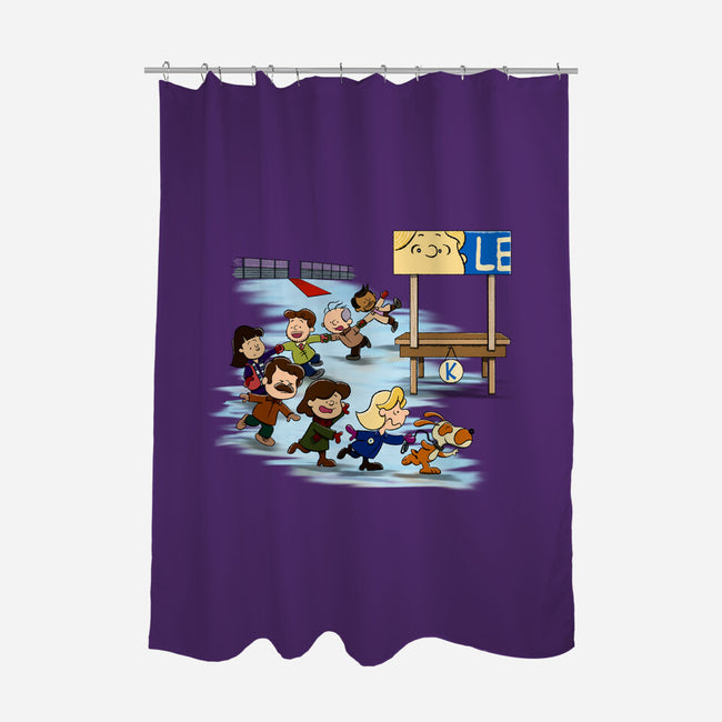 Get On Your Feet-None-Polyester-Shower Curtain-DrawnByBryan