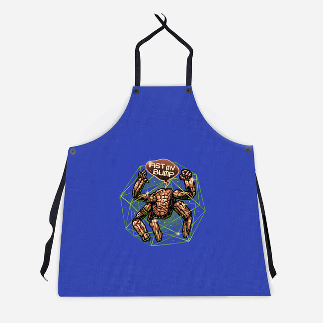 Fist My Bump Time-Unisex-Kitchen-Apron-glitchygorilla