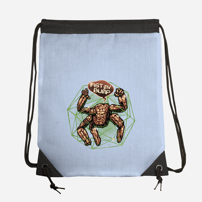 Fist My Bump Time-None-Drawstring-Bag-glitchygorilla