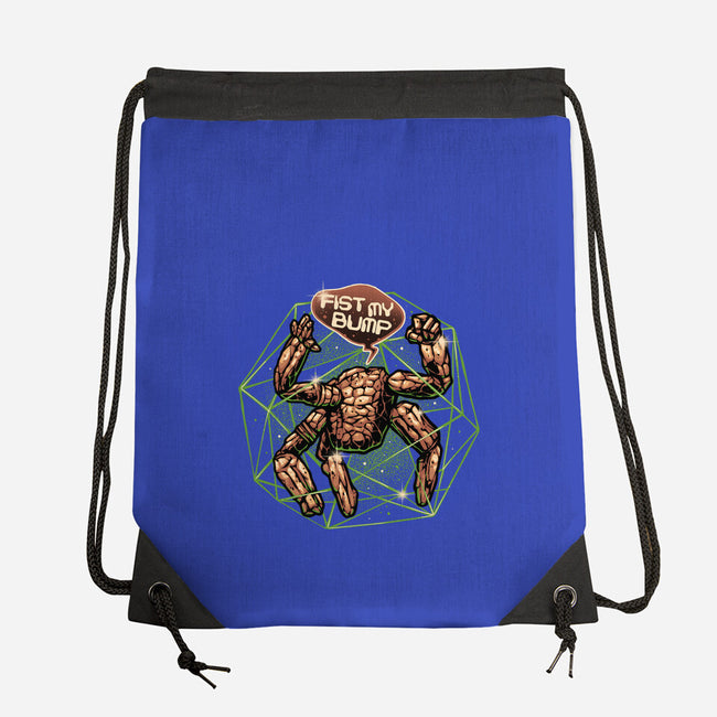 Fist My Bump Time-None-Drawstring-Bag-glitchygorilla