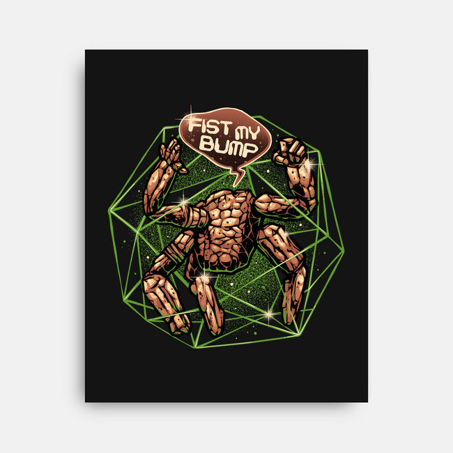 Fist My Bump Time-None-Stretched-Canvas-glitchygorilla