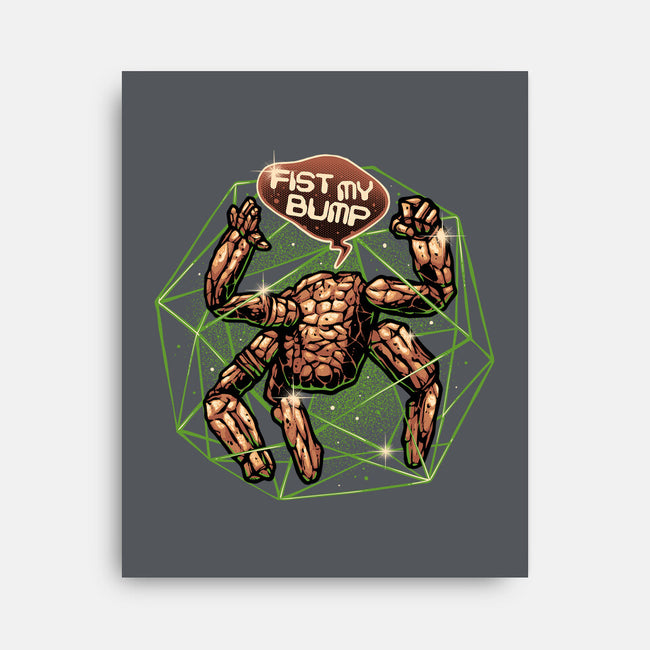 Fist My Bump Time-None-Stretched-Canvas-glitchygorilla
