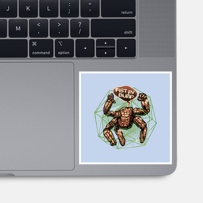 Fist My Bump Time-None-Glossy-Sticker-glitchygorilla
