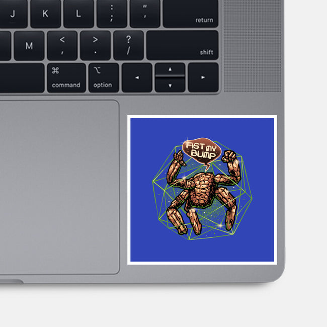 Fist My Bump Time-None-Glossy-Sticker-glitchygorilla