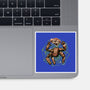 Fist My Bump Time-None-Glossy-Sticker-glitchygorilla