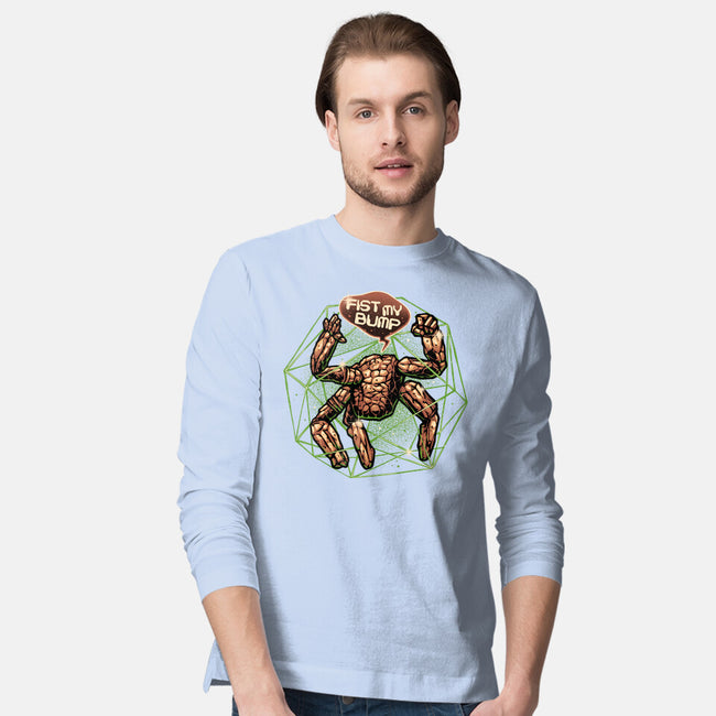 Fist My Bump Time-Mens-Long Sleeved-Tee-glitchygorilla