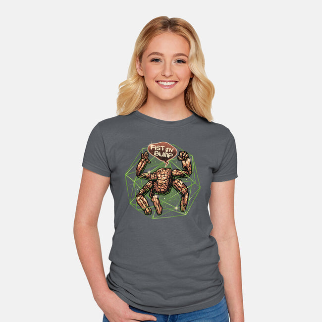Fist My Bump Time-Womens-Fitted-Tee-glitchygorilla