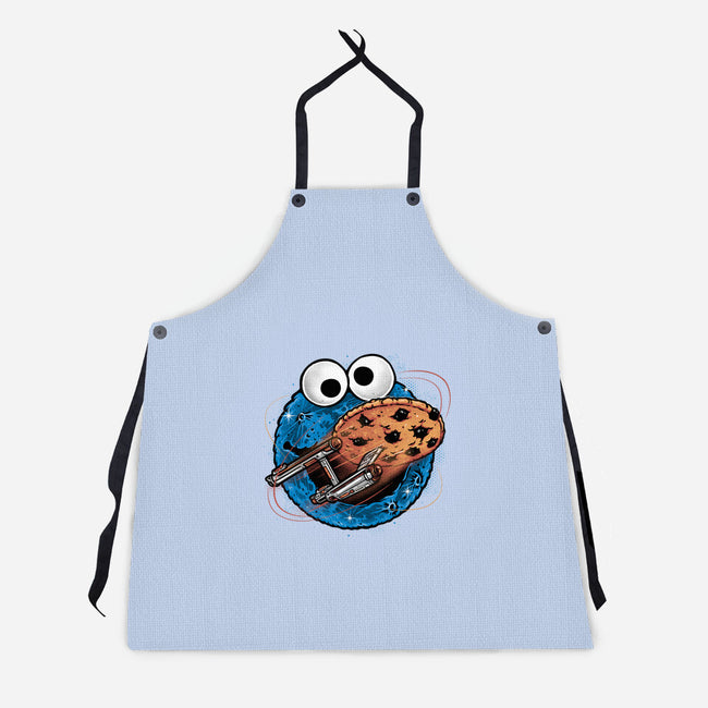 Where No Cookie Has Gone Before-Unisex-Kitchen-Apron-glitchygorilla