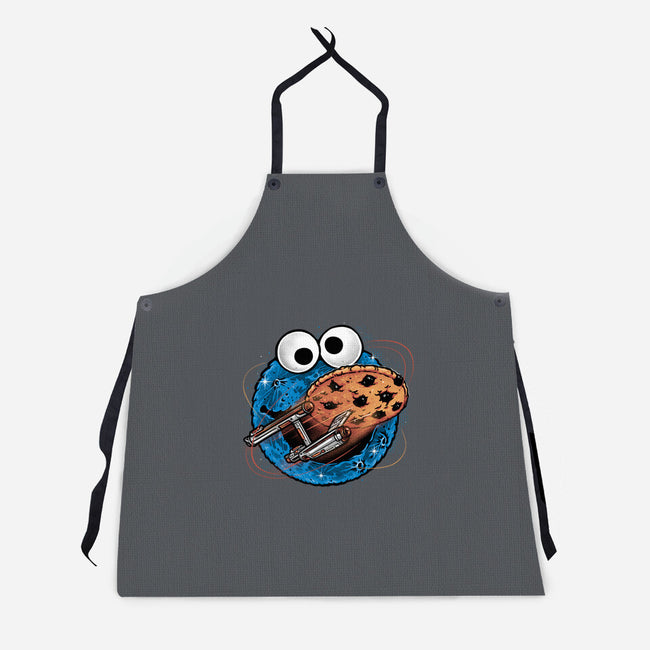 Where No Cookie Has Gone Before-Unisex-Kitchen-Apron-glitchygorilla