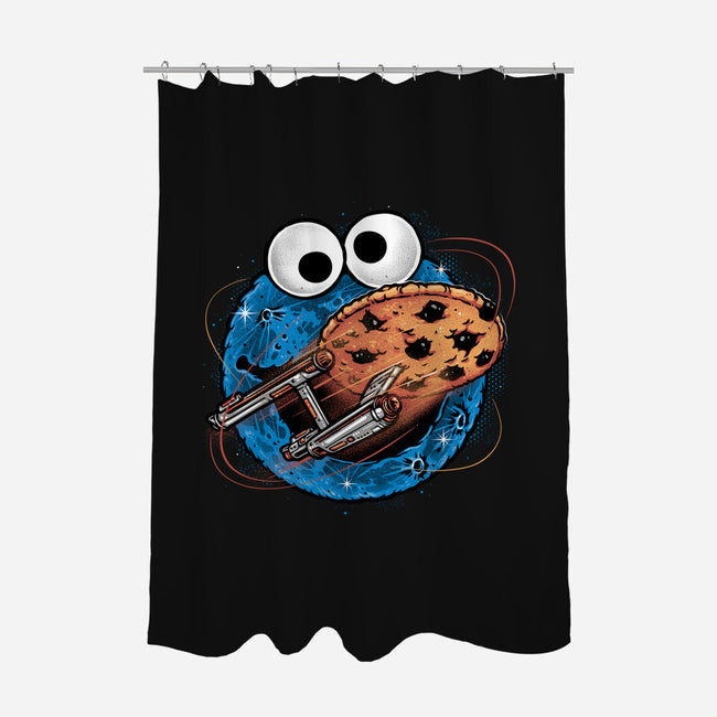 Where No Cookie Has Gone Before-None-Polyester-Shower Curtain-glitchygorilla