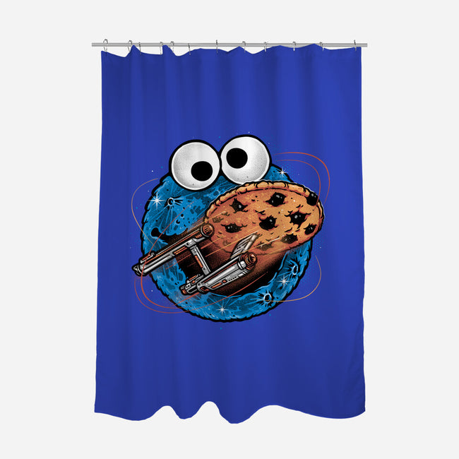 Where No Cookie Has Gone Before-None-Polyester-Shower Curtain-glitchygorilla