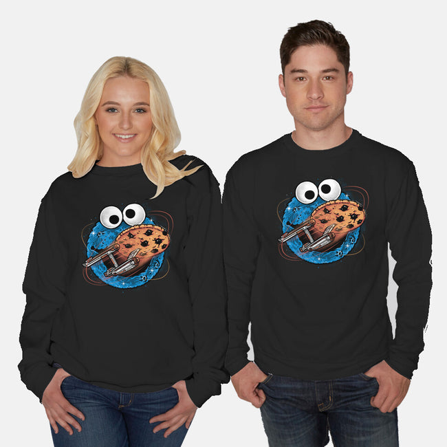 Where No Cookie Has Gone Before-Unisex-Crew Neck-Sweatshirt-glitchygorilla