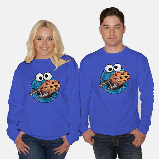 Where No Cookie Has Gone Before-Unisex-Crew Neck-Sweatshirt-glitchygorilla