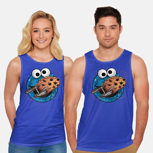 Where No Cookie Has Gone Before-Unisex-Basic-Tank-glitchygorilla