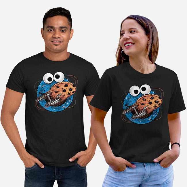 Where No Cookie Has Gone Before-Unisex-Basic-Tee-glitchygorilla