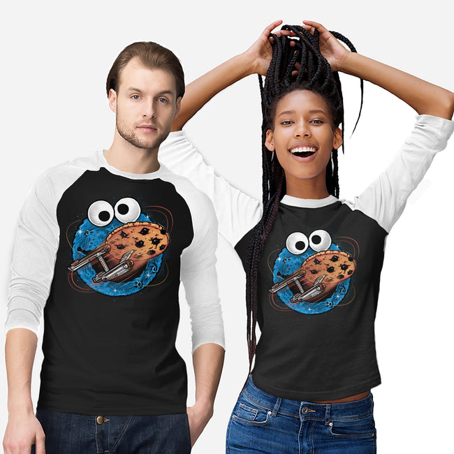 Where No Cookie Has Gone Before-Unisex-Baseball-Tee-glitchygorilla
