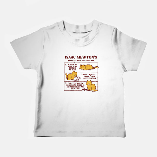 Isaac Mewton's Laws Of Motion-Baby-Basic-Tee-kg07