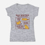 Isaac Mewton's Laws Of Motion-Womens-V-Neck-Tee-kg07
