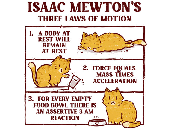 Isaac Mewton's Laws Of Motion