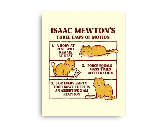 Isaac Mewton's Laws Of Motion