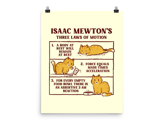 Isaac Mewton's Laws Of Motion