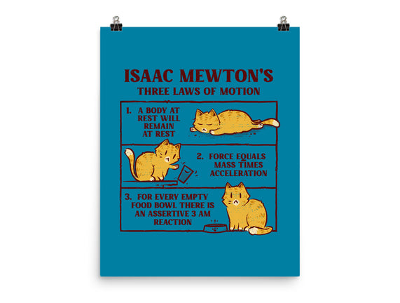 Isaac Mewton's Laws Of Motion