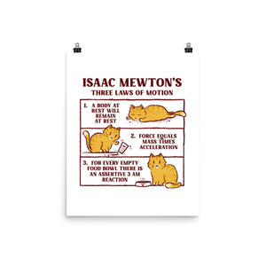 Isaac Mewton's Laws Of Motion