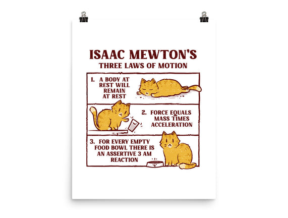 Isaac Mewton's Laws Of Motion