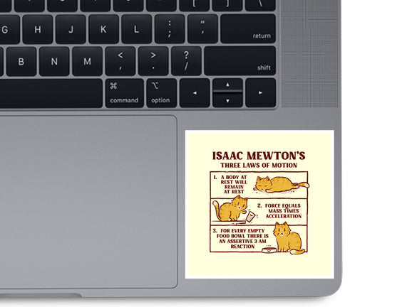 Isaac Mewton's Laws Of Motion