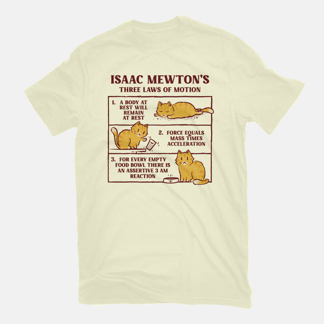 Isaac Mewton's Laws Of Motion-Mens-Premium-Tee-kg07