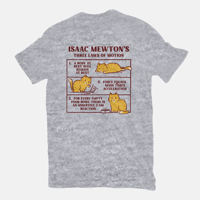 Isaac Mewton's Laws Of Motion-Mens-Heavyweight-Tee-kg07