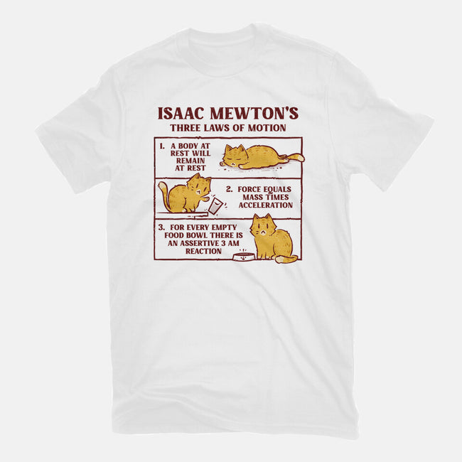 Isaac Mewton's Laws Of Motion-Youth-Basic-Tee-kg07