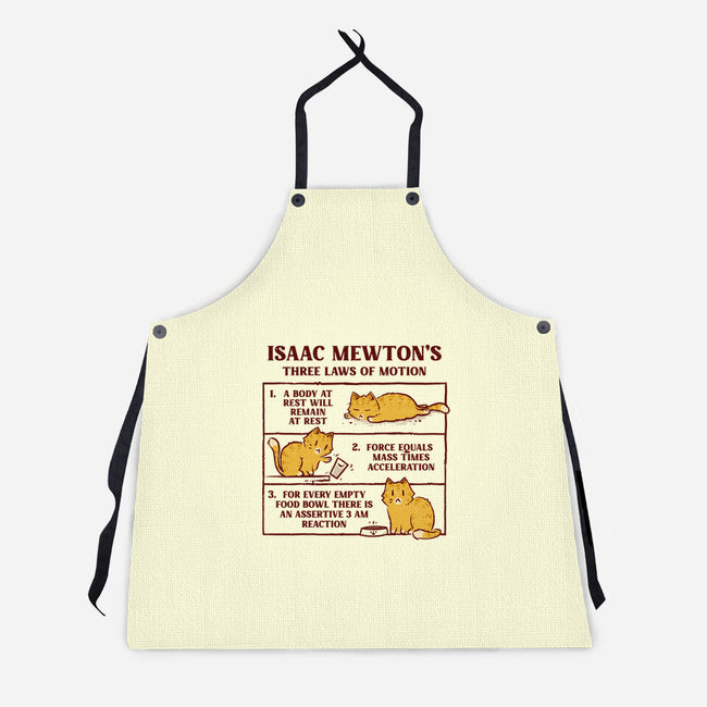 Isaac Mewton's Laws Of Motion-Unisex-Kitchen-Apron-kg07