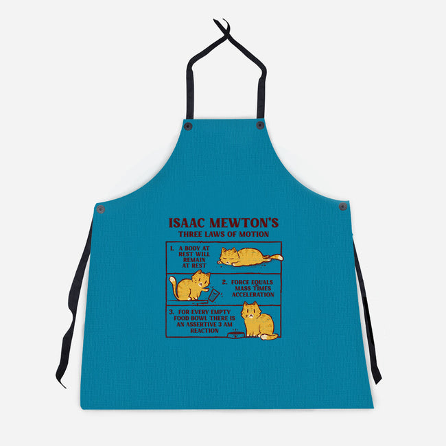 Isaac Mewton's Laws Of Motion-Unisex-Kitchen-Apron-kg07