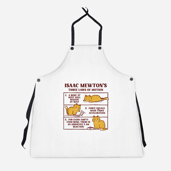 Isaac Mewton's Laws Of Motion-Unisex-Kitchen-Apron-kg07