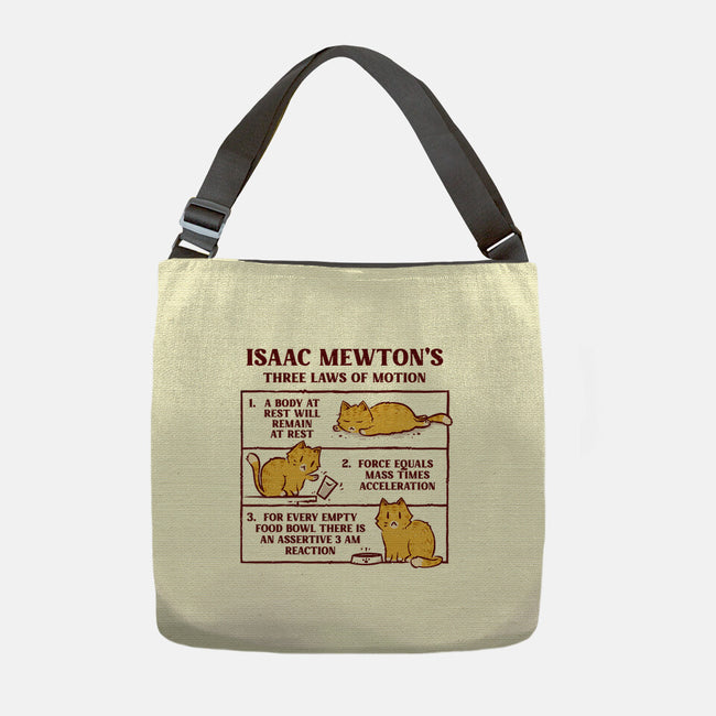 Isaac Mewton's Laws Of Motion-None-Adjustable Tote-Bag-kg07
