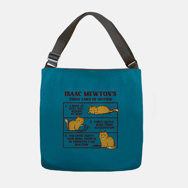 Isaac Mewton's Laws Of Motion-None-Adjustable Tote-Bag-kg07