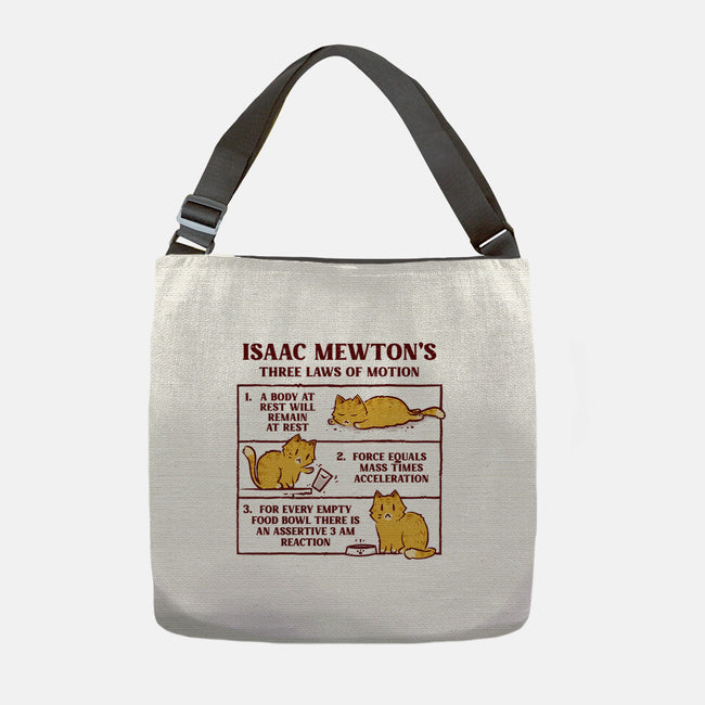 Isaac Mewton's Laws Of Motion-None-Adjustable Tote-Bag-kg07
