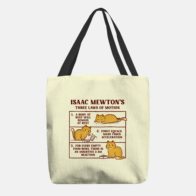 Isaac Mewton's Laws Of Motion-None-Basic Tote-Bag-kg07