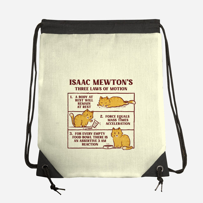 Isaac Mewton's Laws Of Motion-None-Drawstring-Bag-kg07